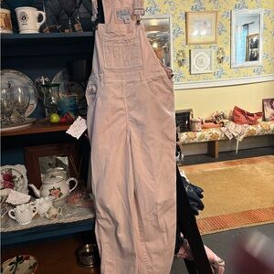 Chic Women's Light Pink Denim Overalls